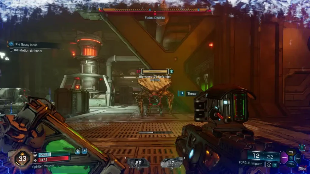 Fighting the Bio Armor Bulkhead
