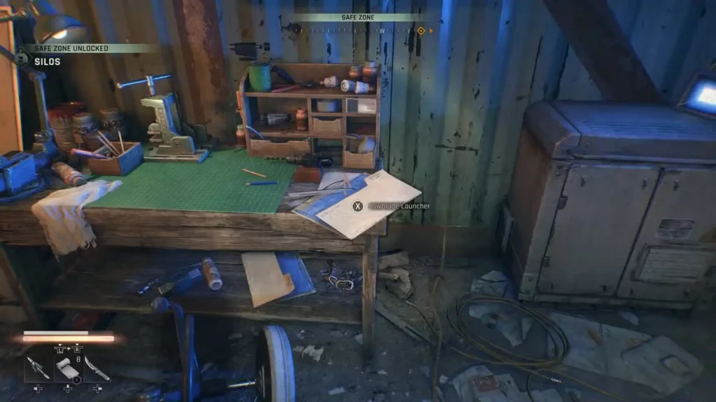 Grabbing the Sawblade Launcher Blueprint
