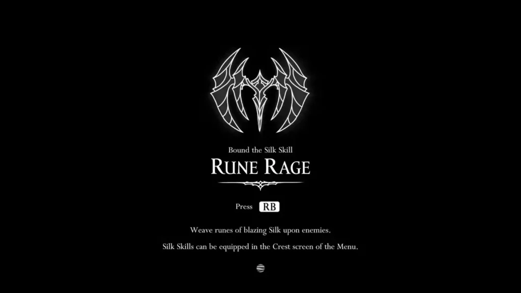 Runenwut-Fertigkeit in Silksong