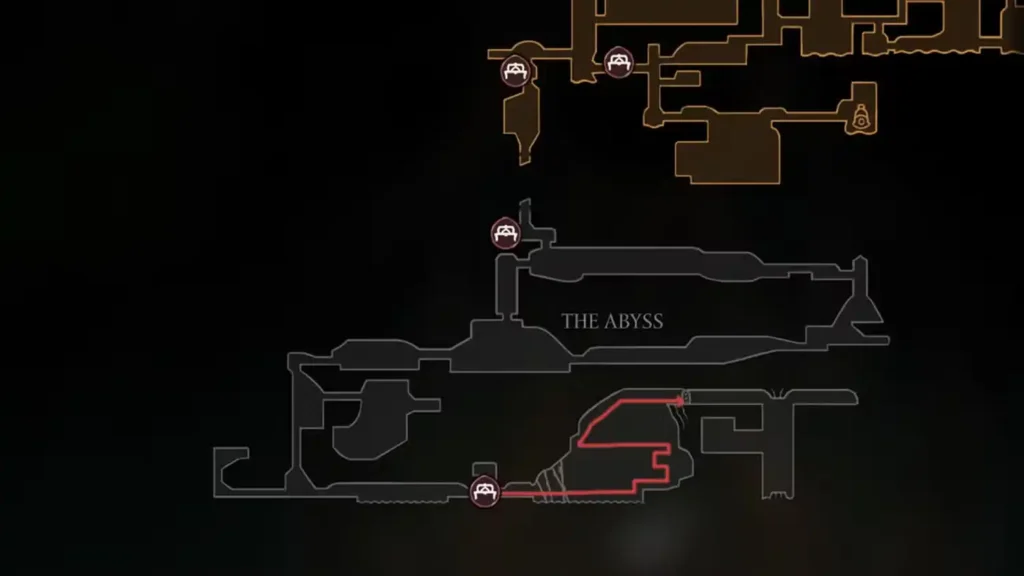 Hollow Knight Silksong Super Jump Silk Soar Location Ancestral Art Location Map highlighted in Red