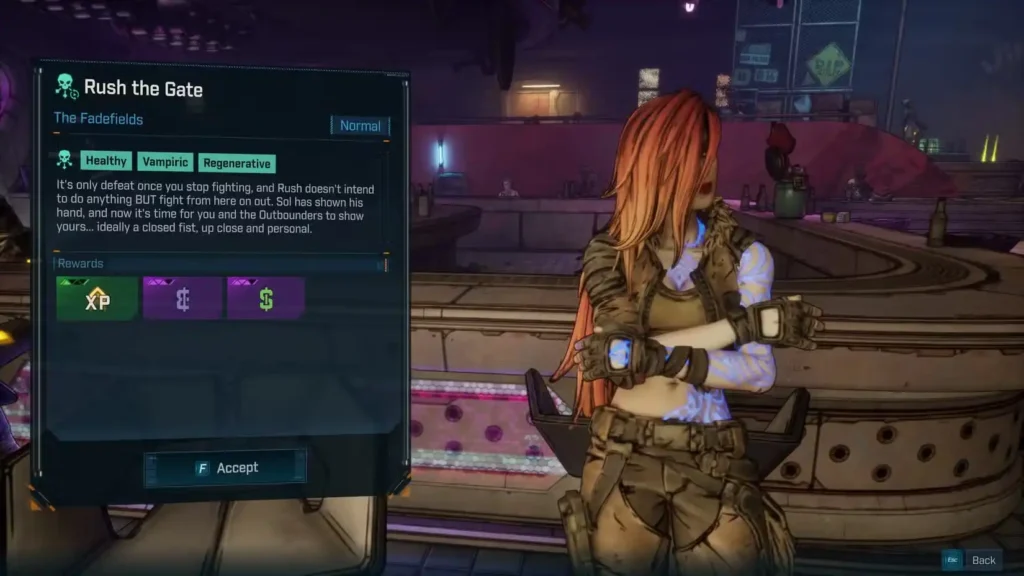 Lilith's "Rush the Gate" in Borderlands 4