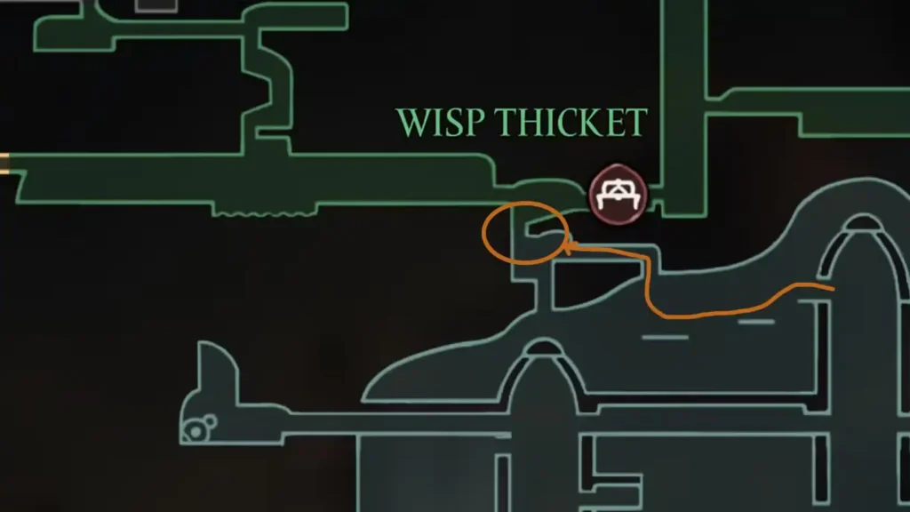 Hidden Entrance to get Wispfire Lantern in Silksong