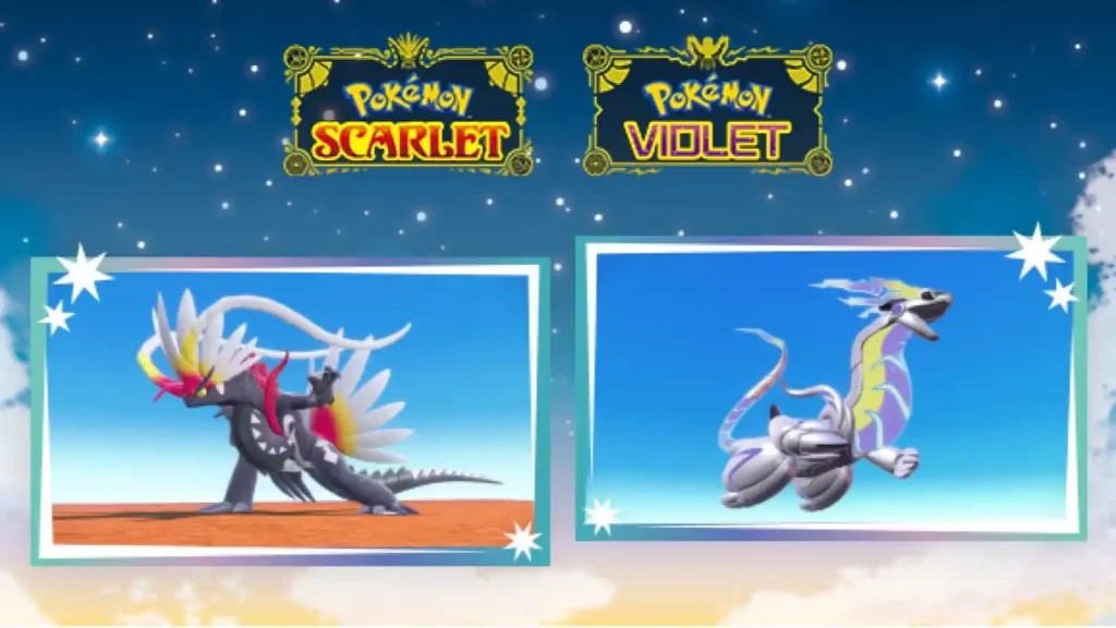 Pokemon Scarlet and Voilet Shiny Koraidon and Miraidon Banner