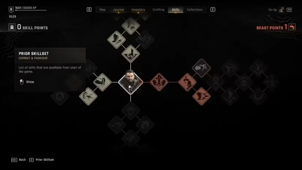 Skillset screenshot of Dying Light The Beast
