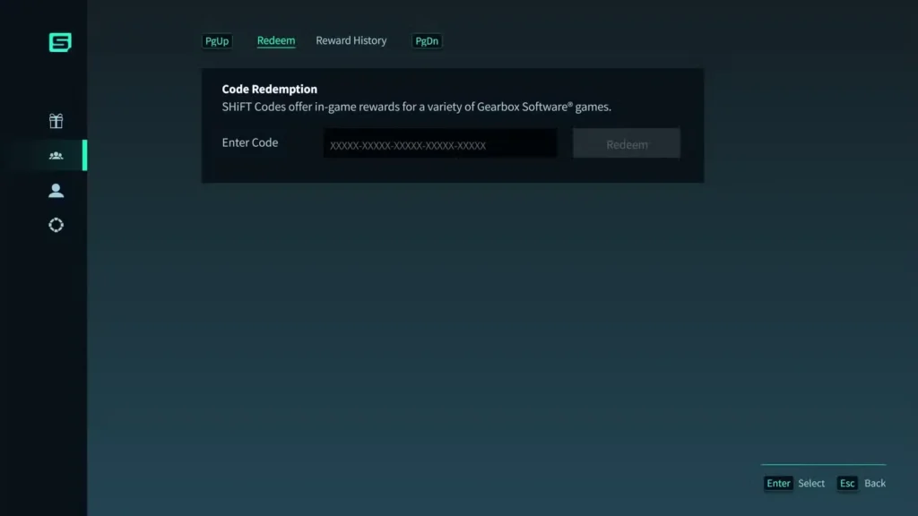 Shift Code Redemption in Borderlands 4