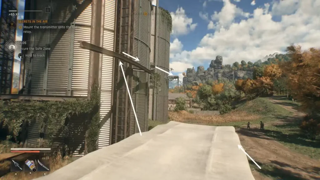 Silos Climbing Start Step 1 in Dying Light The Beast