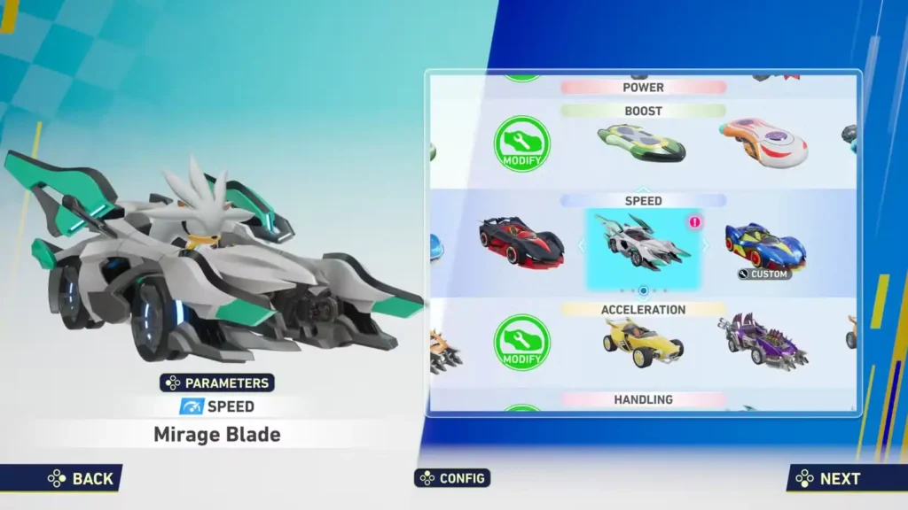 Sonic Racing Crossworlds Race Build
