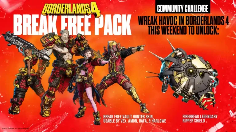 Borderlands 4: How to Get the Break Free Pack – Free Legendary Shield & Skins Code