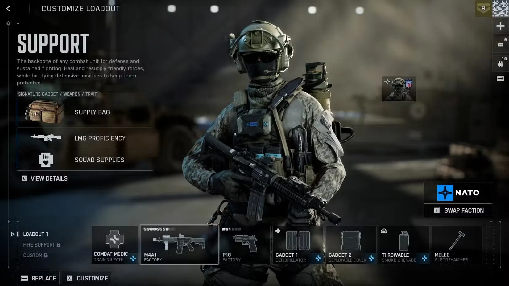 Loadout #1: Aggressive Combat Medic (Frontline Healer)
