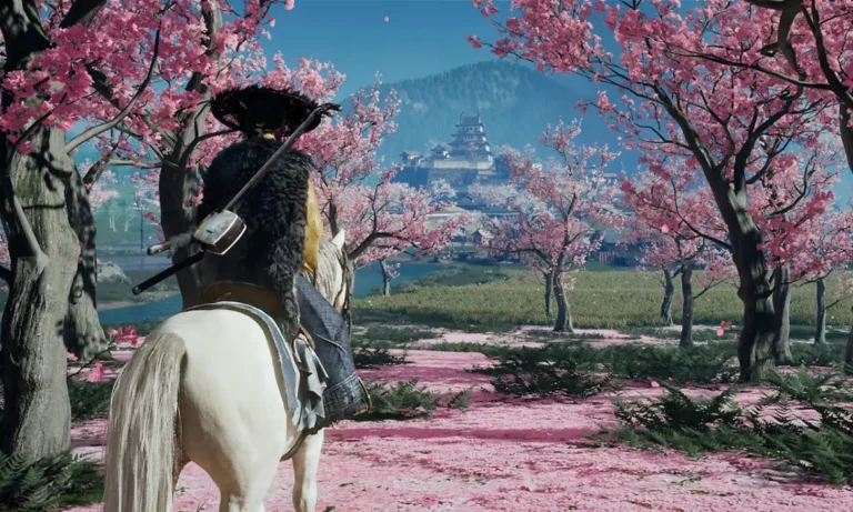 Atsu Riding a White Horse