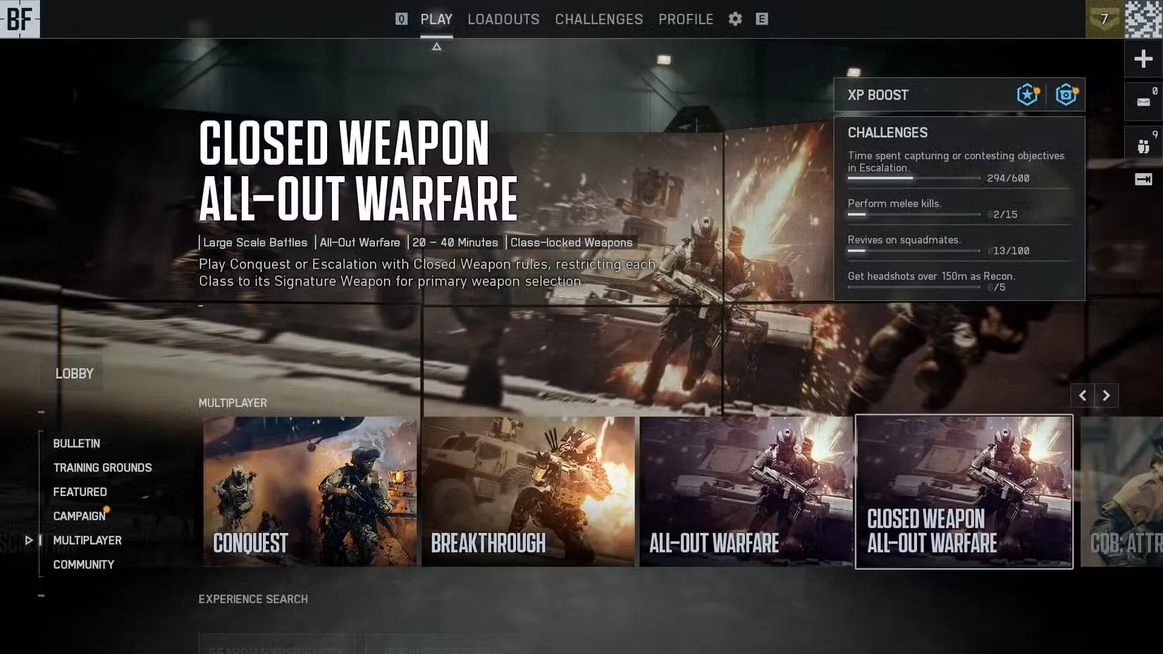 Open vs Closed Weapons Playlists in Battlefield 6