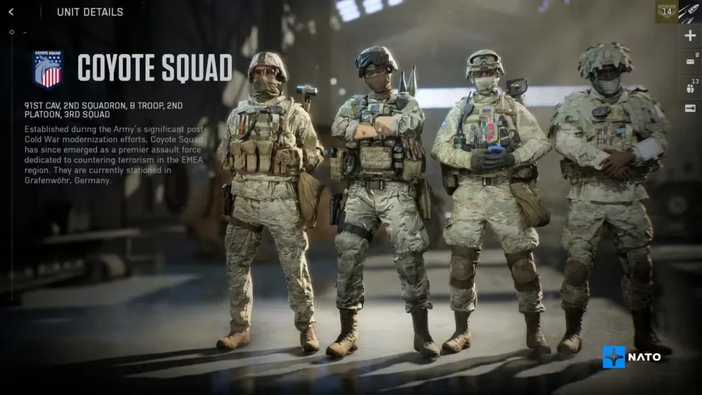 Coyote Squad (United States) in Battlefield 6