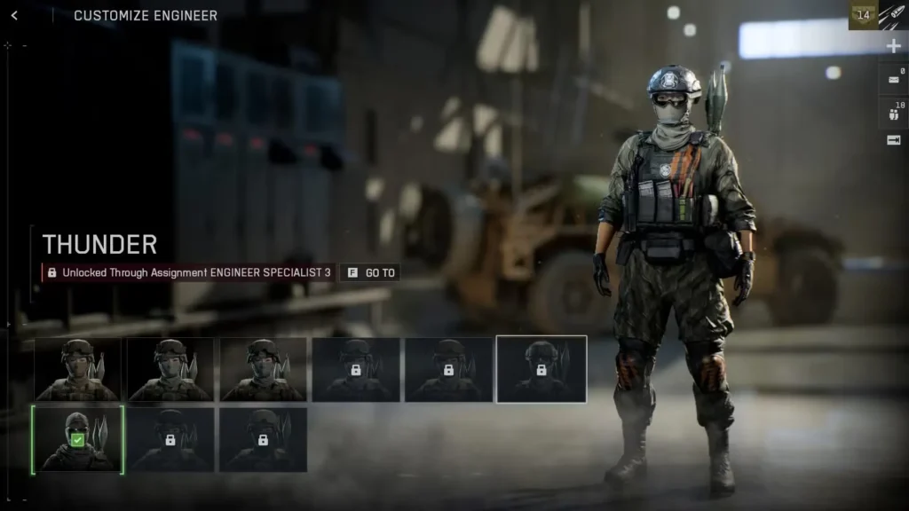Engineer - "Thunder" Skin in Battlefield 6