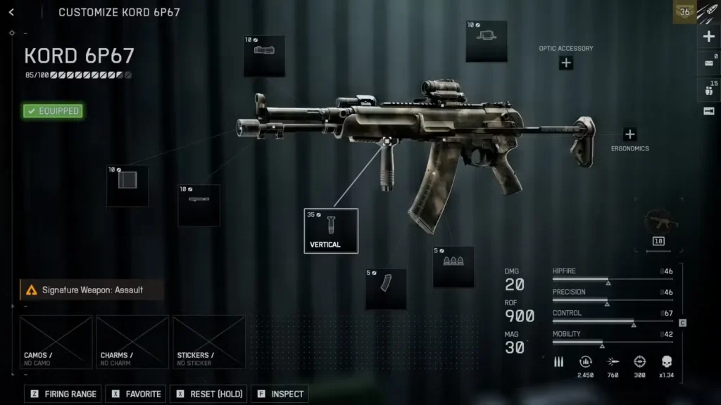 Kord Build in Battlefield 6