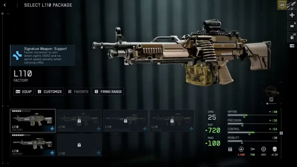 L110 - General Purpose Support Weapon