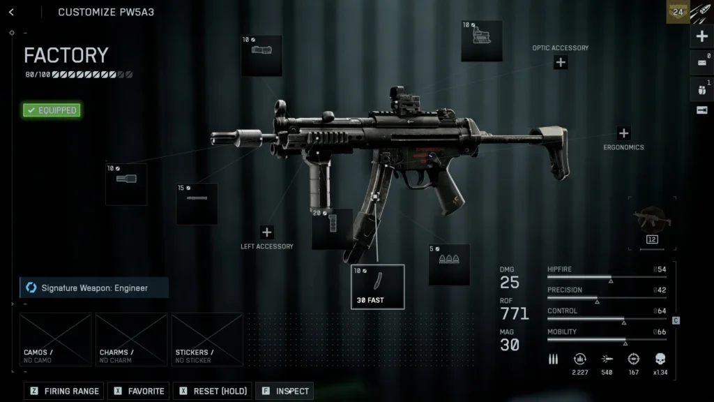 PW5A3 Loadout in Battlefield 6