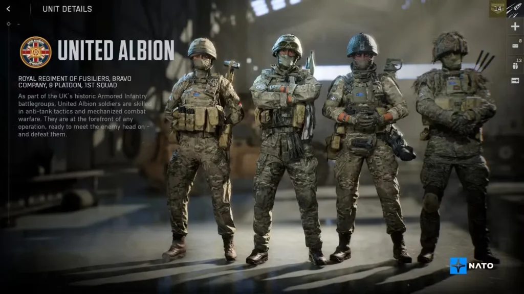 United Albion (United Kingdom) in Battlefield 6