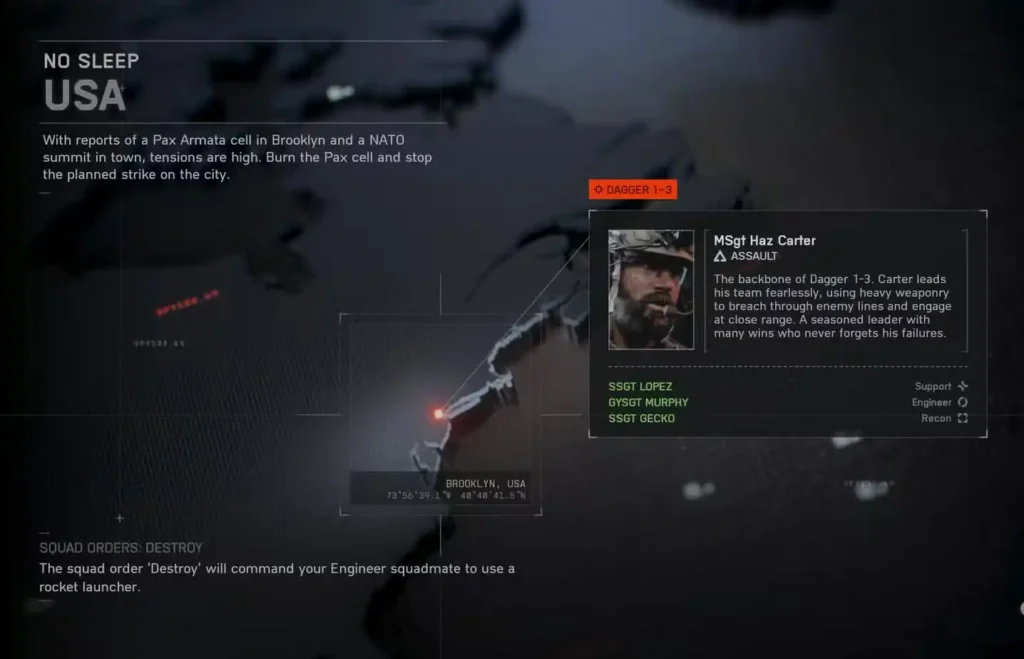 Tous les objets de collection des plaques d'identité dans la mission ' Pas de sommeil ' de Battlefield 6