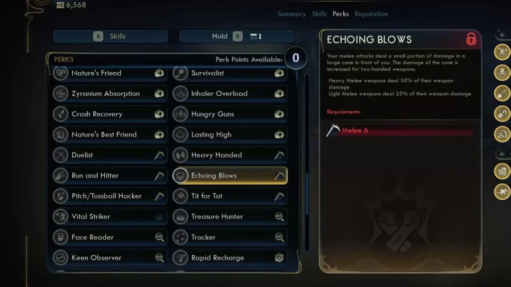 Melee Perks: Close-Quarters Combat