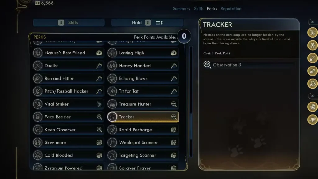 Observation Perks: Awareness & Precision