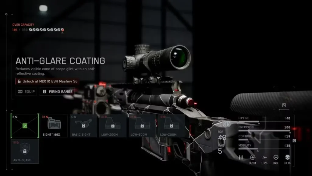 Scope Glint Mechanics