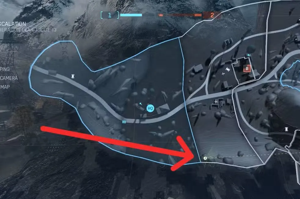 South Mountain Face (Last Stand Position) location map in battlefield 6