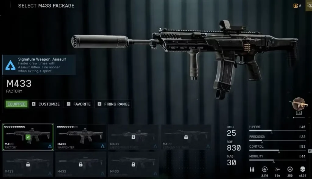 Custom Weapon in Battlefield Redsec