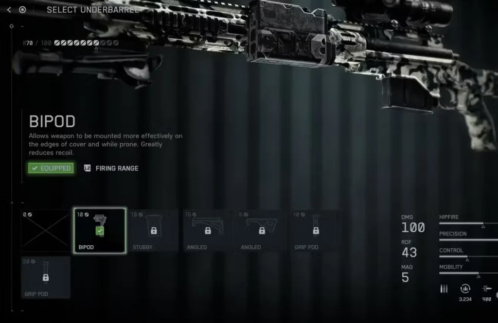 Deploying Bipod in Battlefield 6