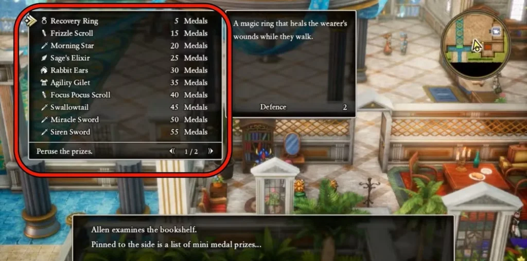 Complete Mini-Medal Reward List