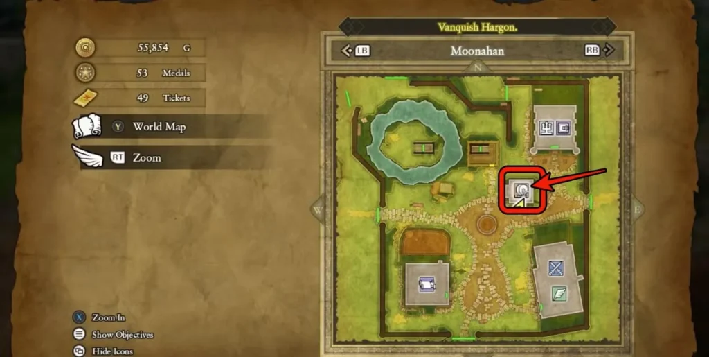 Moonahan Tombola Location