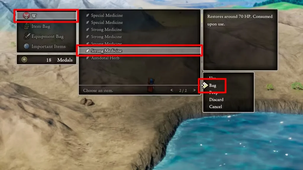 Dragon Quest 1 HD-2D Remake Item Bag