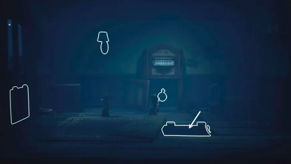 Entrando al rompecabezas de la radio de la escotilla en Little Nightmares 3