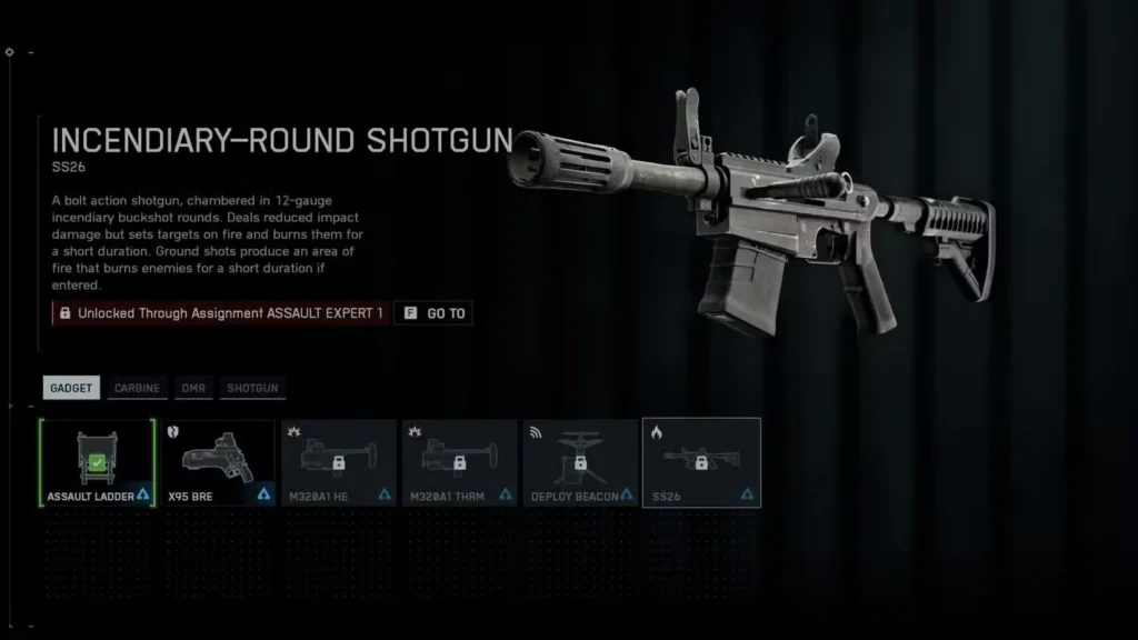 Incendiary Round Shotgun in Battlefield 6