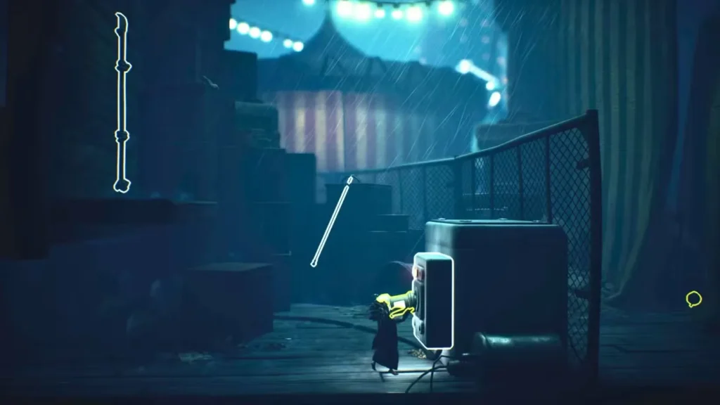 Instalación de fusibles para restaurar la energía de la radio en el rompecabezas de Little Nightmares 3