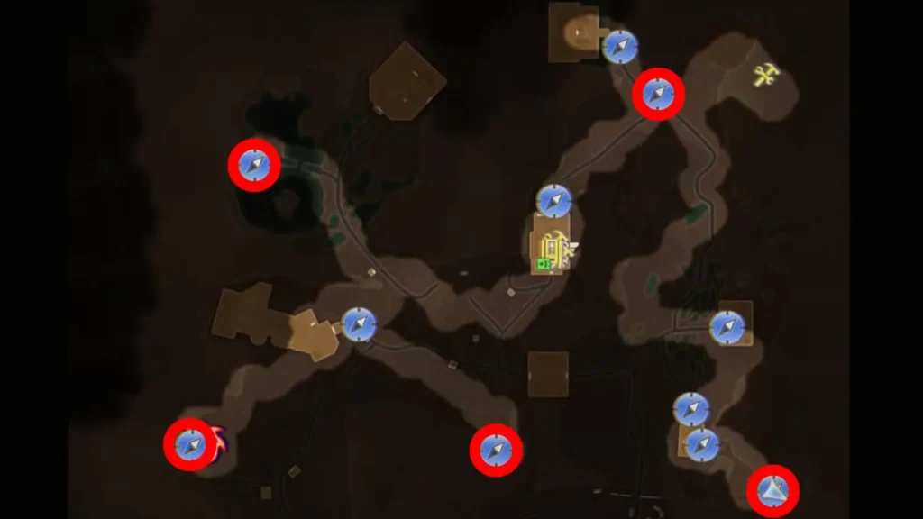 All 5 Grounding Station & Lightning Tower Locations