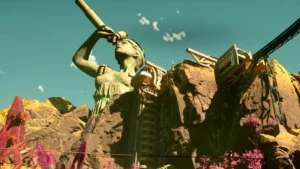 Golden Ridge Statue in Outer Worlds 2