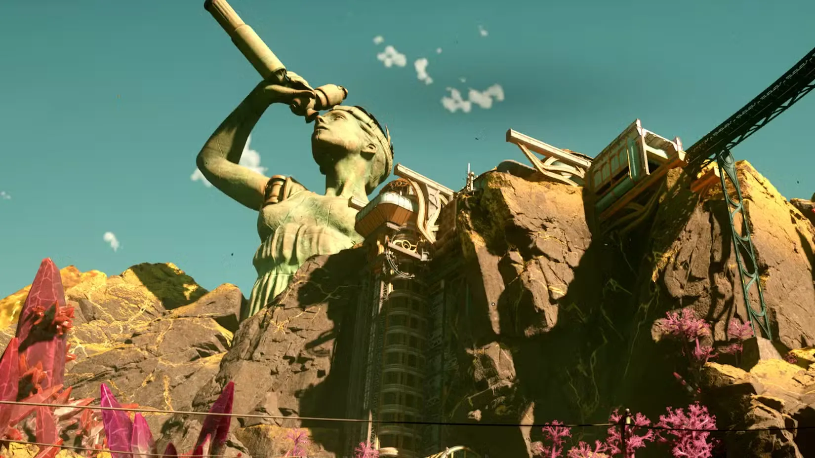 Golden Ridge Statue in Outer Worlds 2