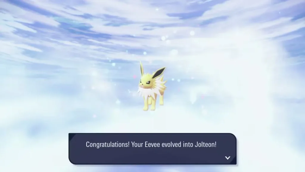 Jolteon (tipo eléctrico) Eeve en Pokémon Legends ZA