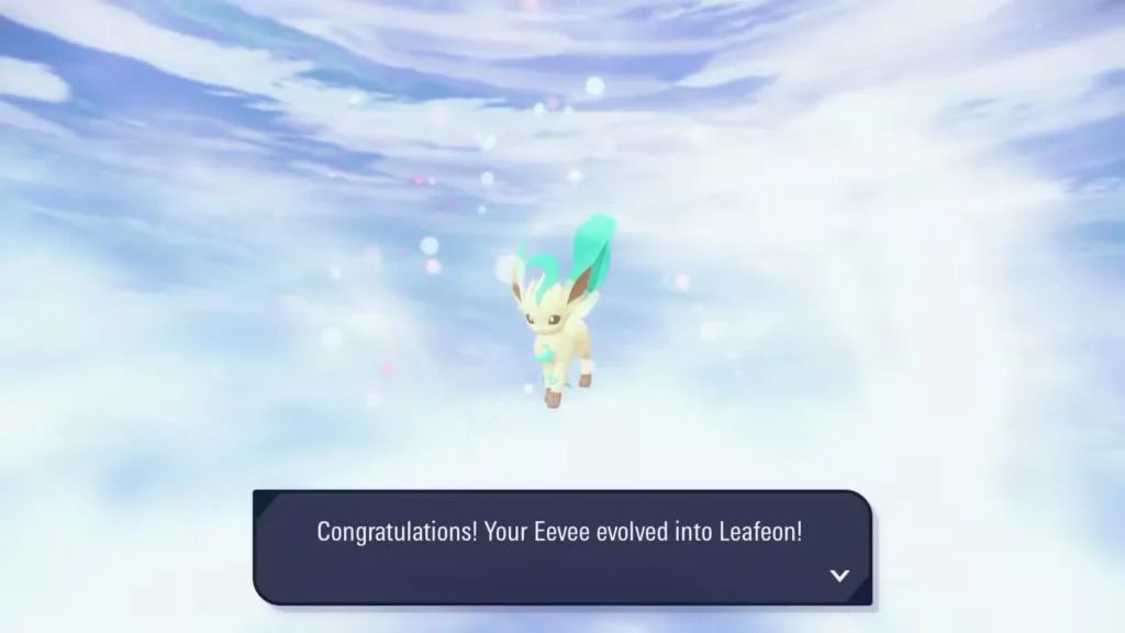 Leafeon (tipo Planta) Eeve en Pokémon Leyendas: ZA