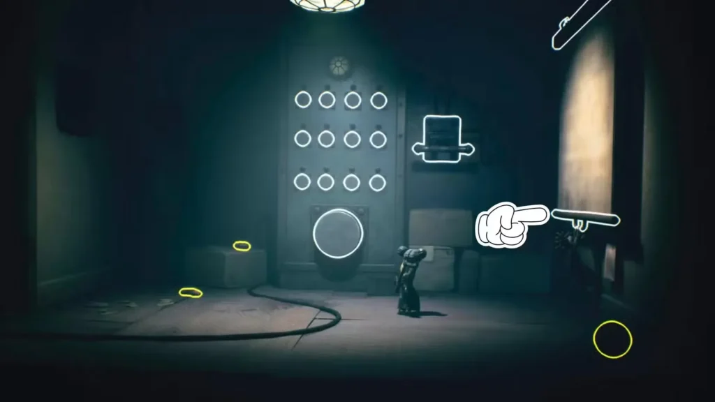 Solución del rompecabezas del botón de retracción en Little Nightmares 3
