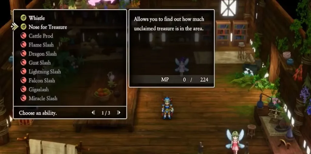 Skills in Dragon Quest 1 HD 2D Remake