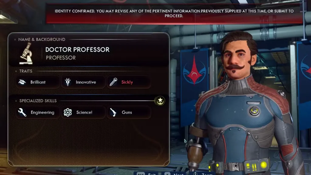 Doctor Profession in Outer Worlds 2