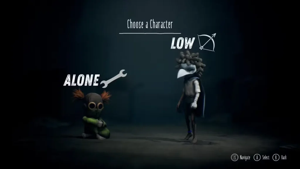 Elige personajes en Little Nightmares 3