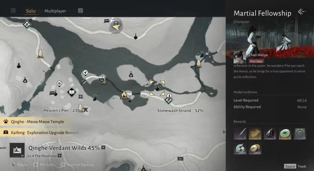 Martial Fellowship Duels (1 Per Win) in Where Winds Meet