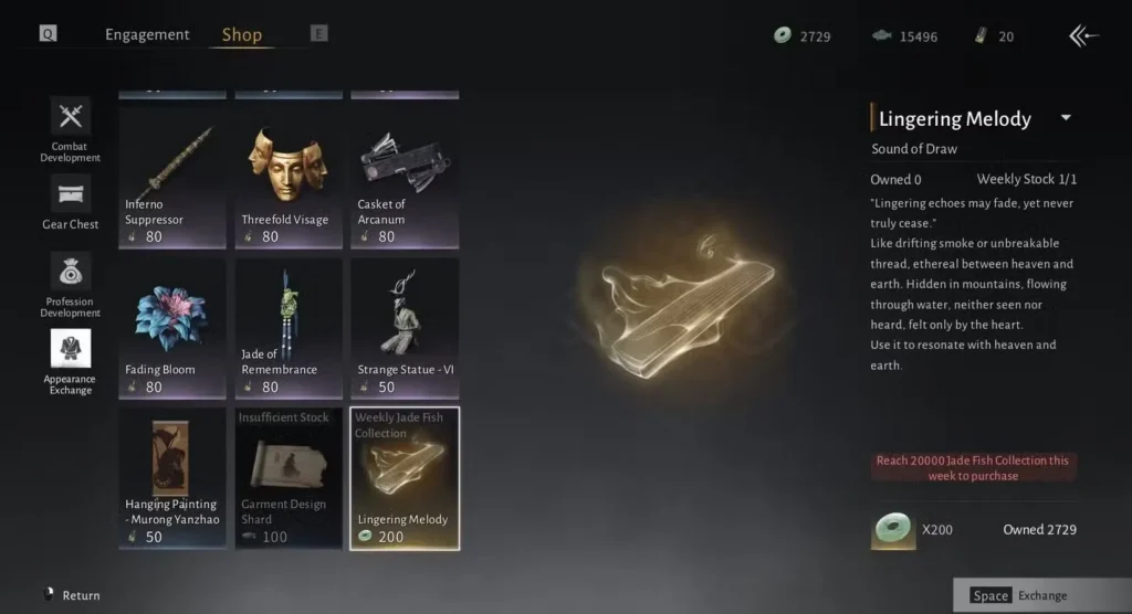 Seasonal Shop (1 Per Week) in Where Winds Meet