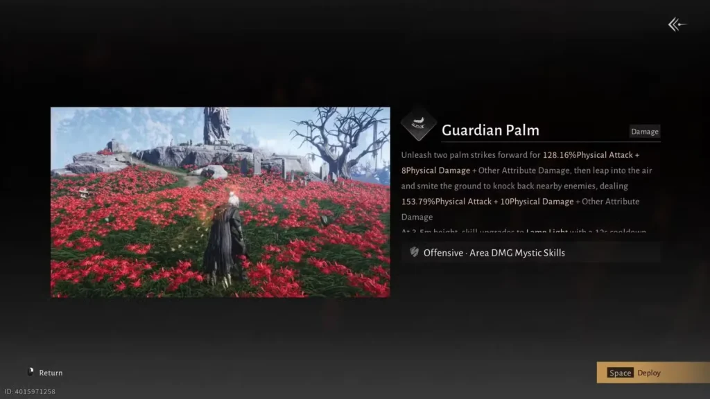 Guardian Palm in Where Winds Meet