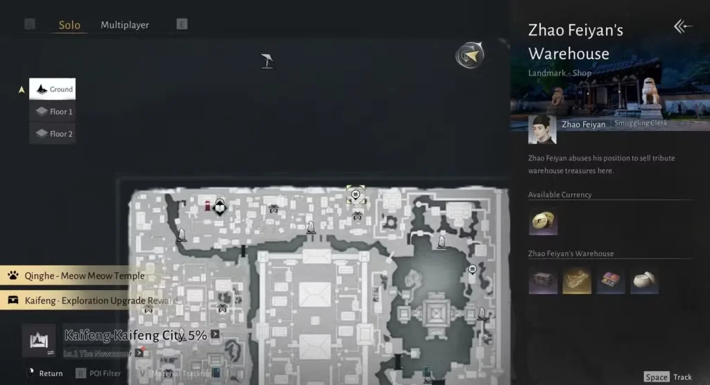 Zhao Feiyan's Warehouse (1 Available) in Where Winds Meet