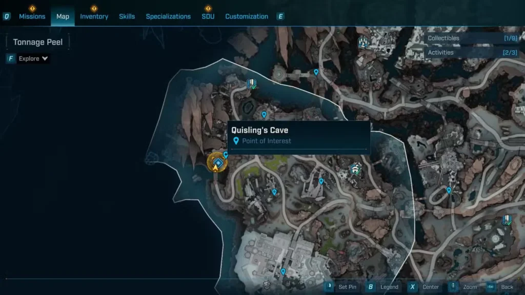 a traitor within cave location