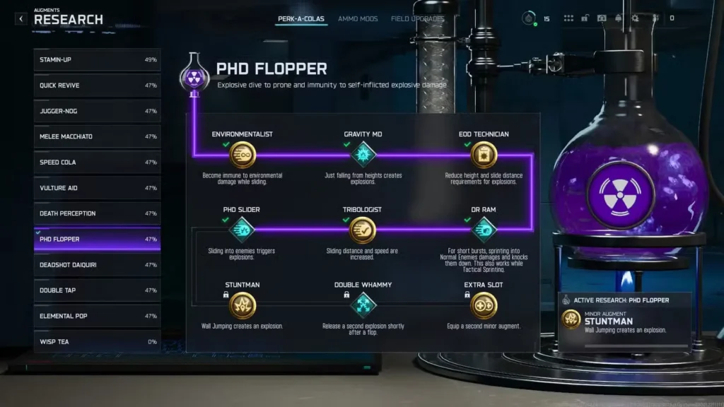 PhD Flopper: Best Augments for Explosive Immunity