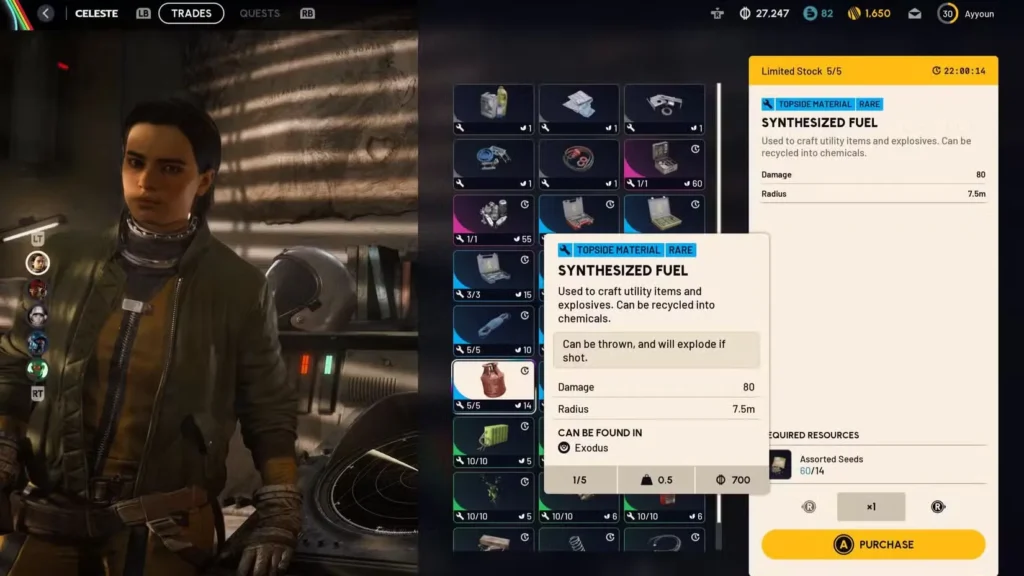 Purchasing Synthesized Fuel from Celeste